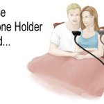 Smartphone stand for bed cradle holder