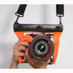 LanLan GQ-518M Orange Waterproof Bag Pouch Case Cover for SLR DSLR Camera