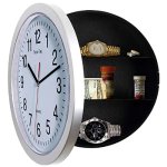 Sleep More White 10-inch Wall Clock-Easy to Read Black Hands & 8 inch Hidden Compartment A Unique Gift For Women Men and Teens.
